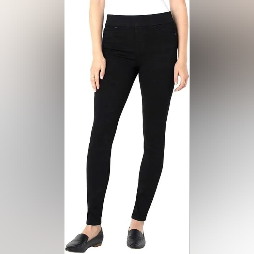 Liverpool Black Denim Skinny Jean Leggings